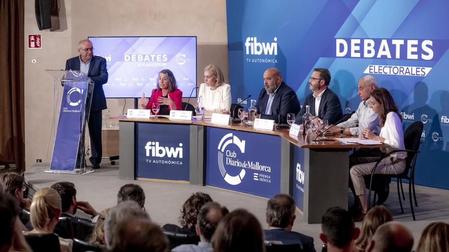 Debate electoral entre los candidatos al ayuntamiento de Palma