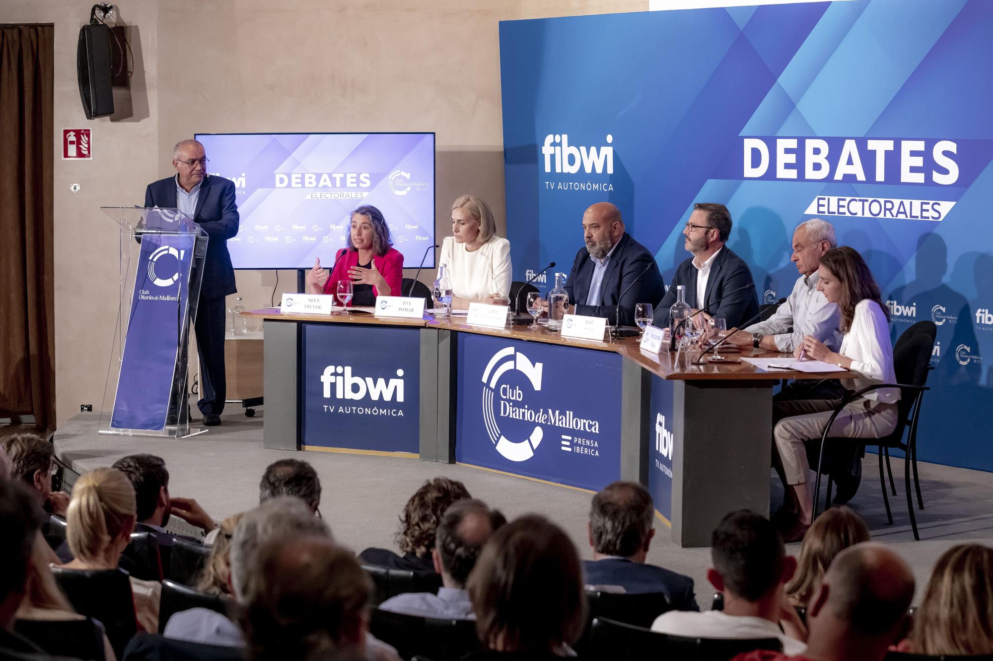 Debate electoral entre los candidatos al ayuntamiento de Palma