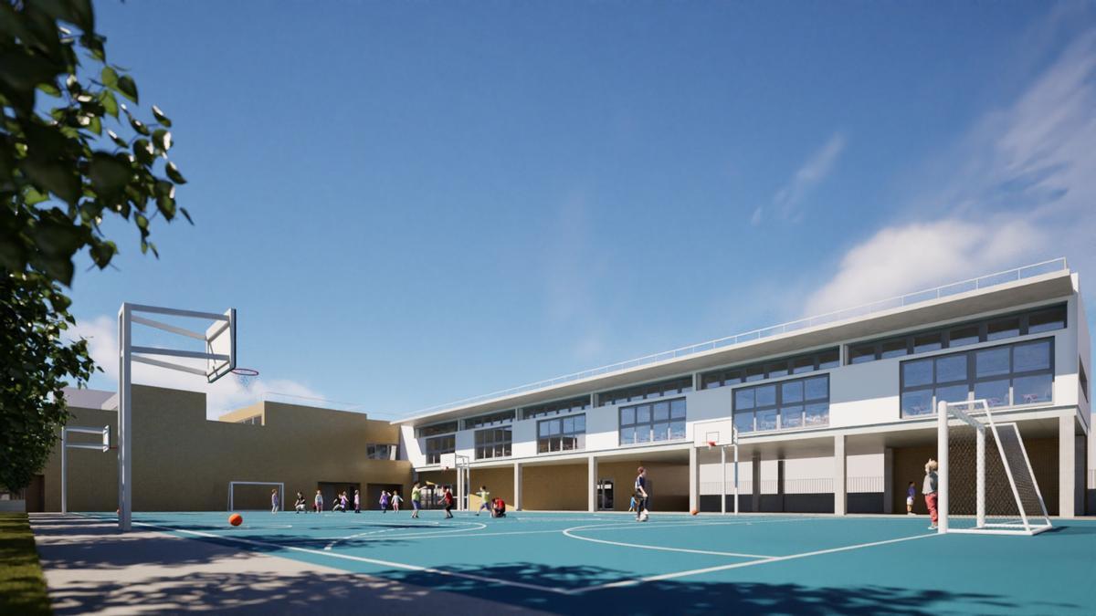 Imagen virtual del nuvo colegio Blasco Ibáñez.