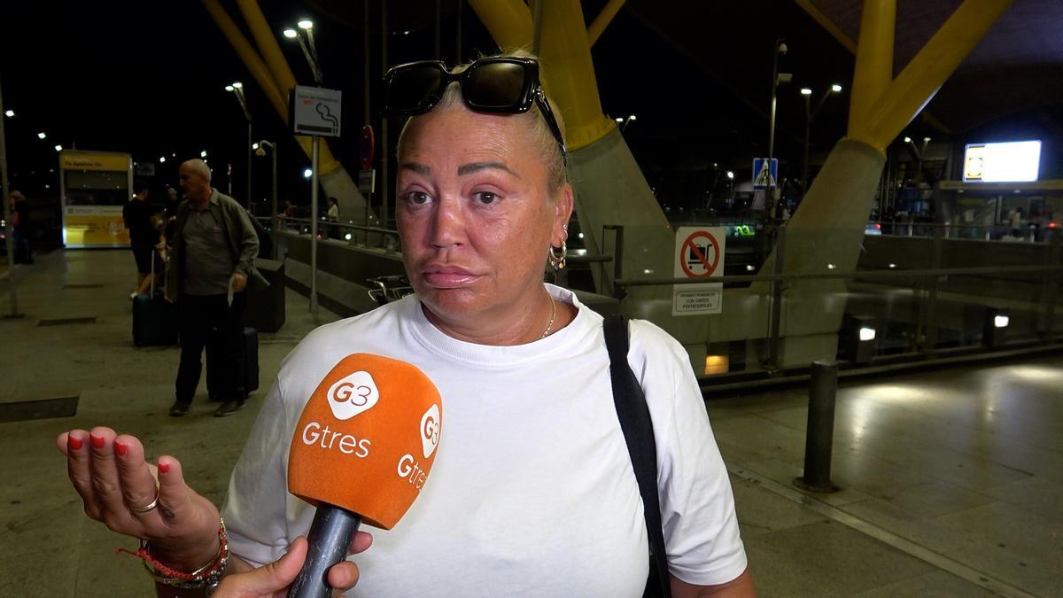 Belén Esteban se ha parado a responder a la prensa en su regreso de las vacaciones