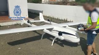 El dron localizado en Almáchar, el más grande intervenido a un grupo de narcos en España