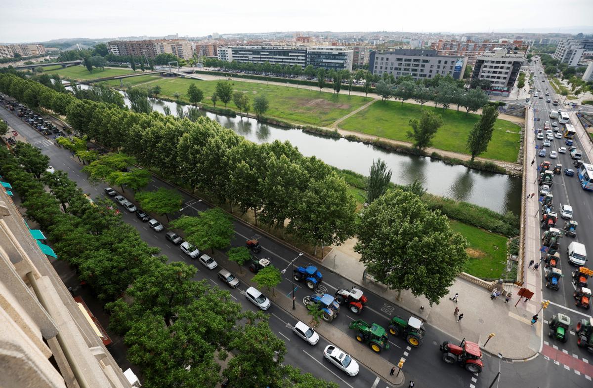 Tractorada en Lleida para pedir soluciones ante la sequía