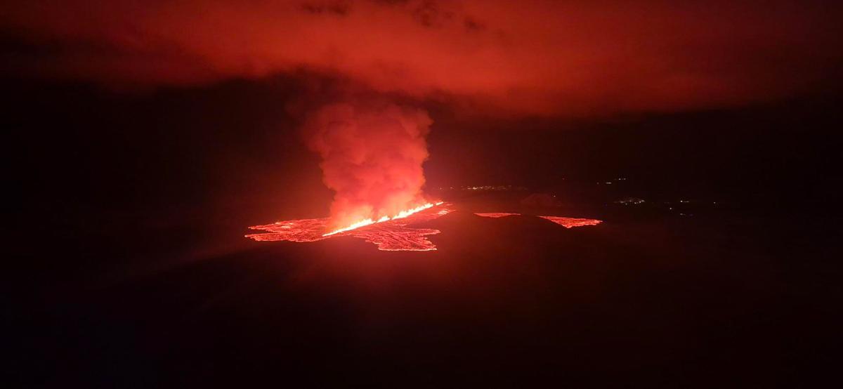 Islandia sufre la séptima erupción volcánica en el último año.