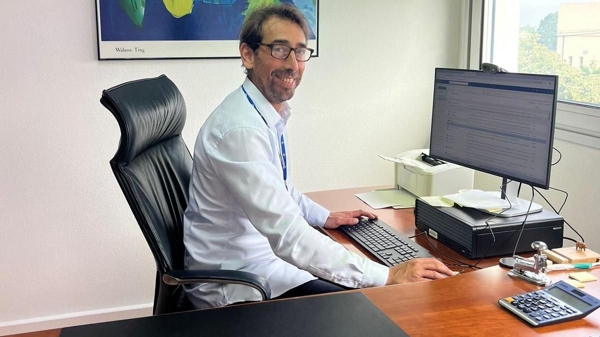 Pedro Jiménez en su despacho.