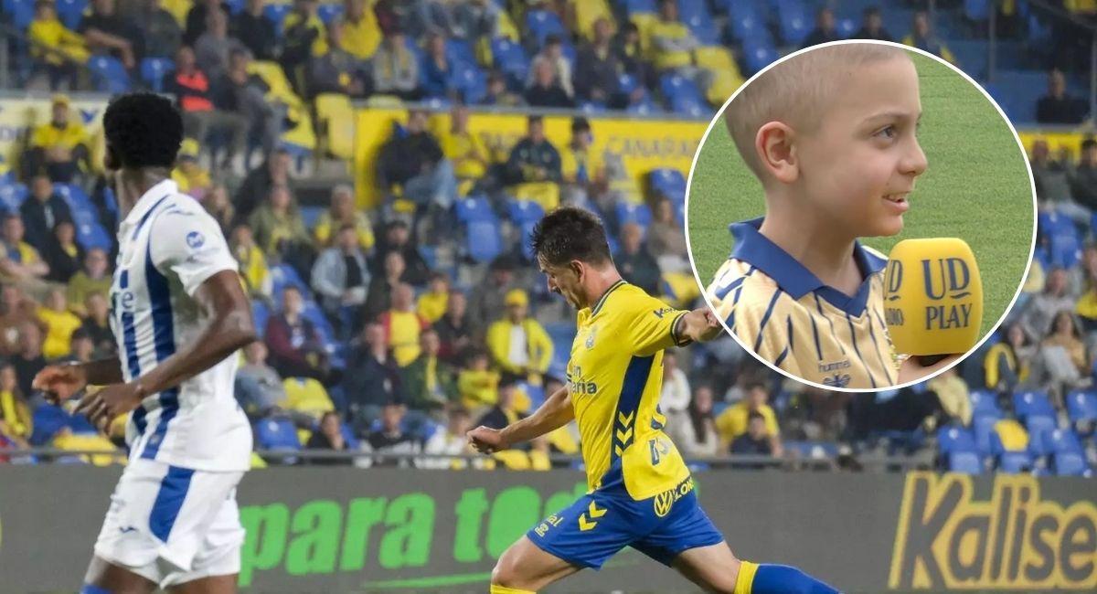 Elías emociona en el Estadio de Gran Canaria tras su trasplante: ovación a su lucha contra la leucemia