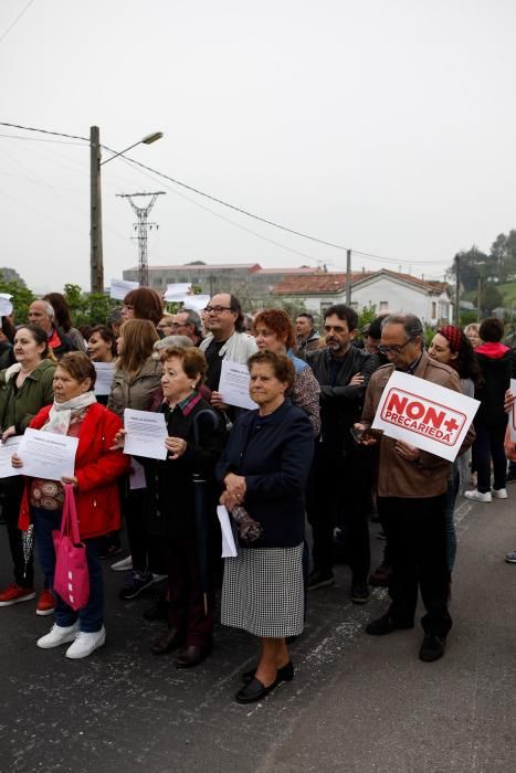 Protesta por los desahucios en La Camocha