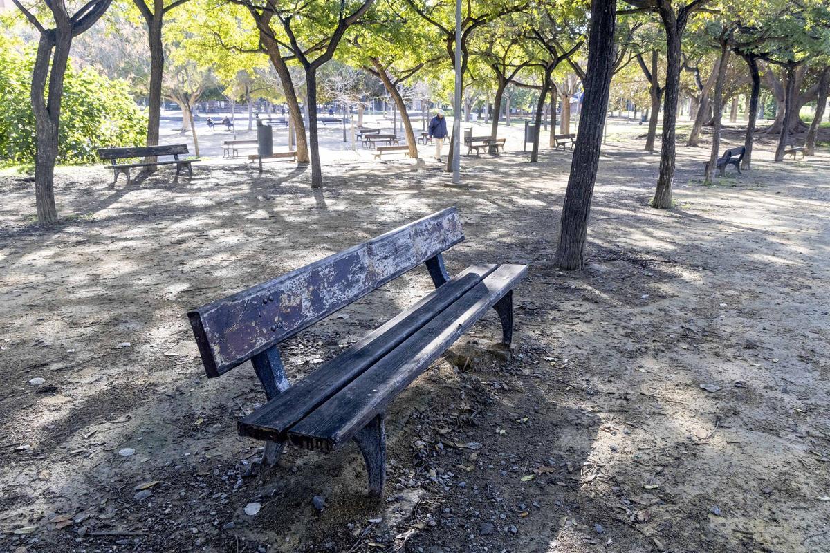 Dejadez y abandono en el parque Lo Morant