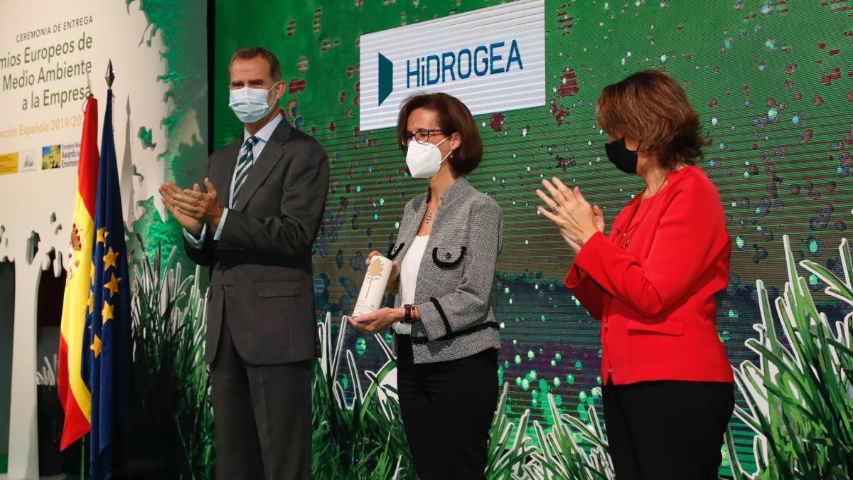 El rey Felipe VI entrega a Hidrogea un premio europeo de medio ambiente