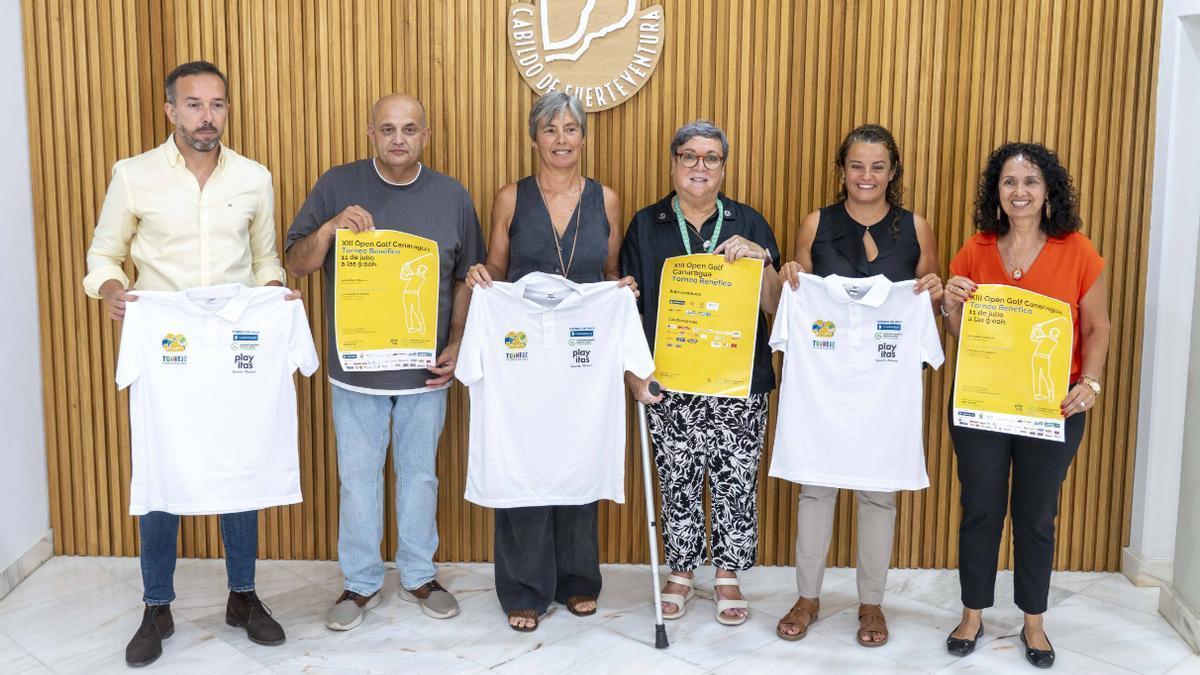 Un momento de la presentación del Torneo benéfico, este miércoles.