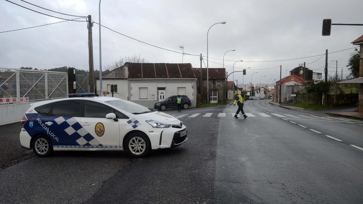 Una patrulla de la Policía Local en Rubiáns