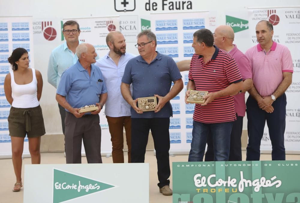 Faura presenta las últimas finales, del Campeonato Autonómico de Galotxa El Corte Inglés