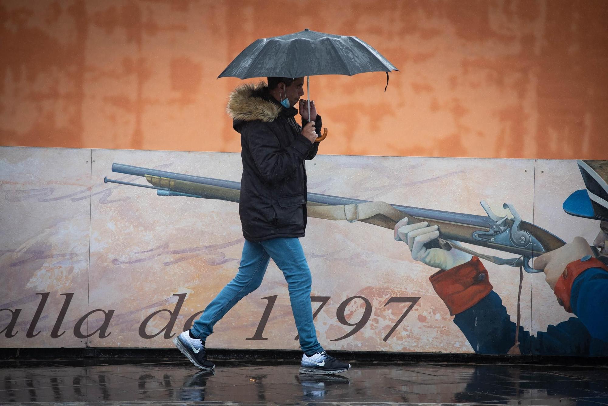 Viernes de lluvia, viento y nieve en Tenerife