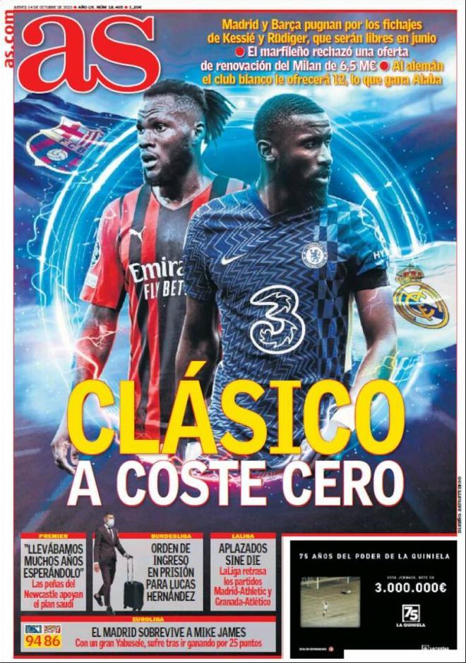 Las portadas de la prensa deportiva de hoy