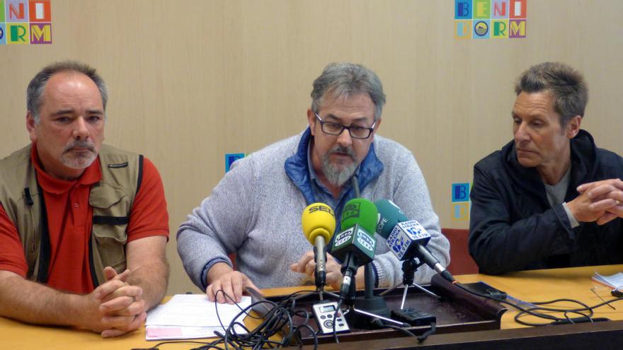 Los representantes del Consejo, esta mañana en rueda de prensa