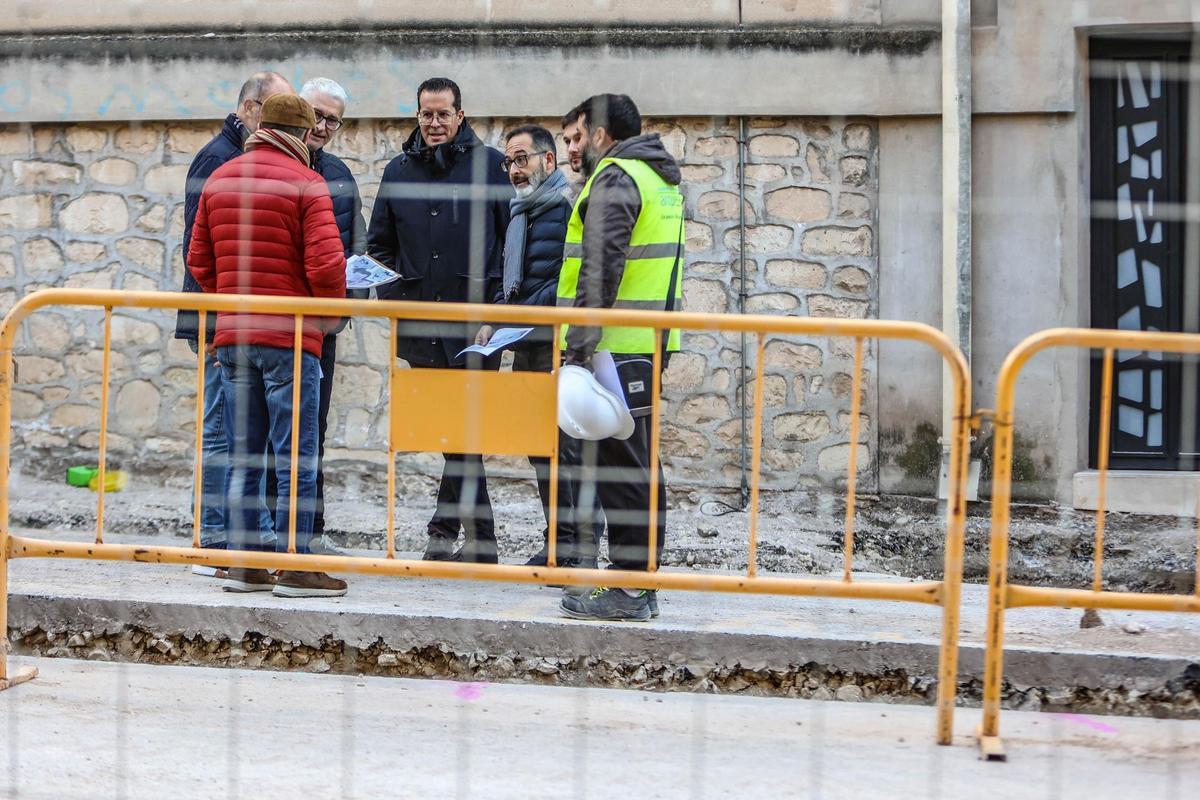 Excavaciones en la calle San Francisco.