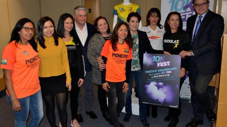 Presentación de la 10K Fem en El Corte Inglés