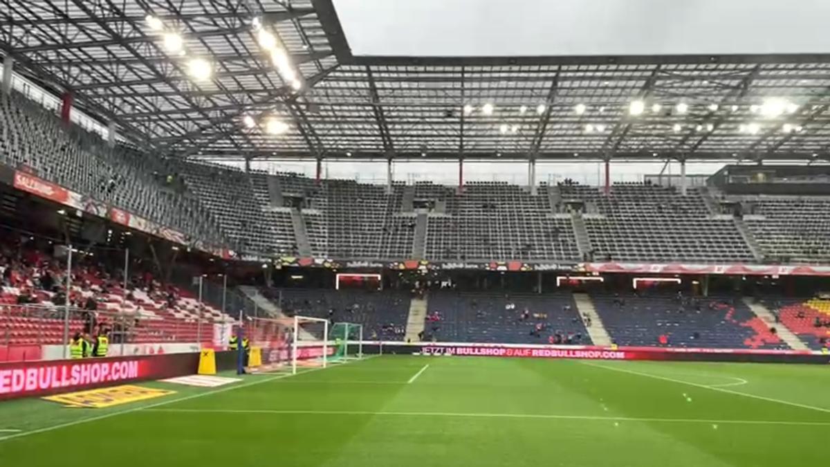 El ambiente del Red Bull Arena antes del encuentro