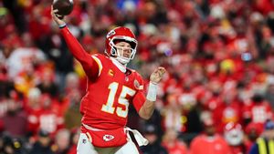 Patrick Mahomes, en acción.
