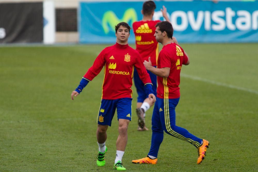 Entrenamiento de la Selección Sub-21 en Murcia