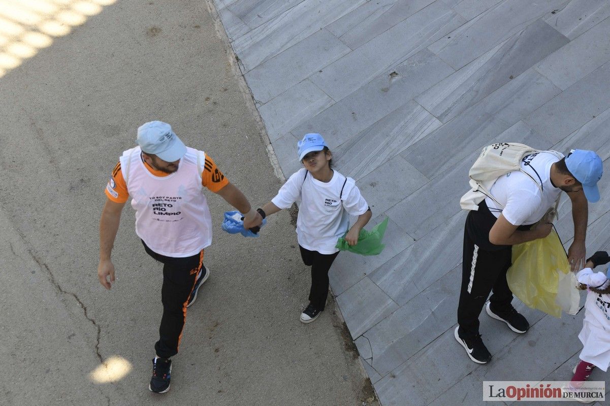 Todas las imágenes del reto de limpieza del río Segura en Murcia