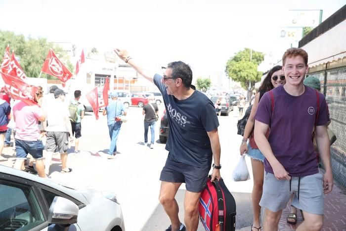 Protesta del sector de la hostelería en La Manga