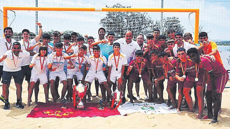 La FFRM Infantil, campeona del Nacional de Fútbol Playa