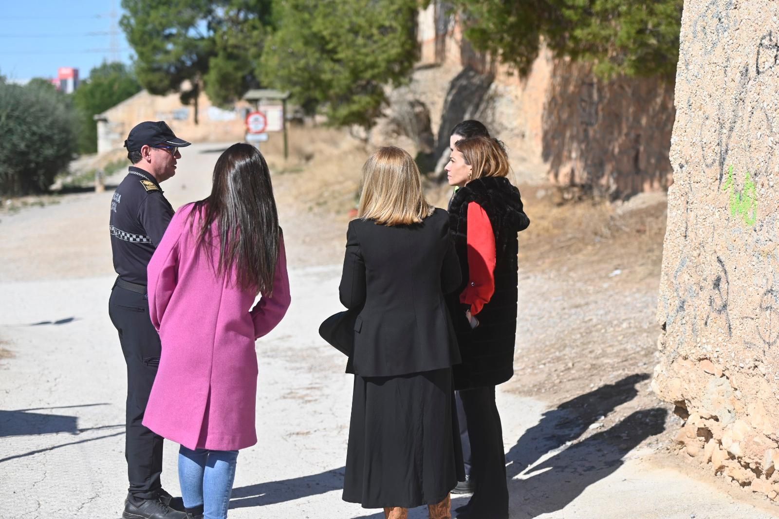 Visita de la alcaldesa al incendio en Almassora