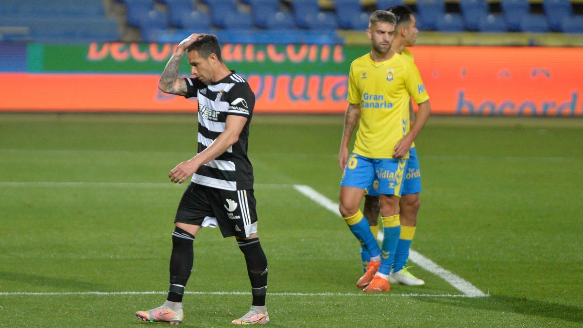 Rubén Castro, durante el partido entre la UD y el Cartagena el sábado pasado.