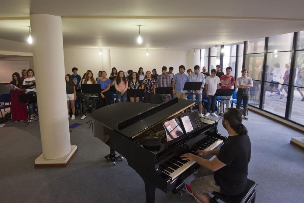 Ensayo del Coro Joven de la Sinfónica de Galicia