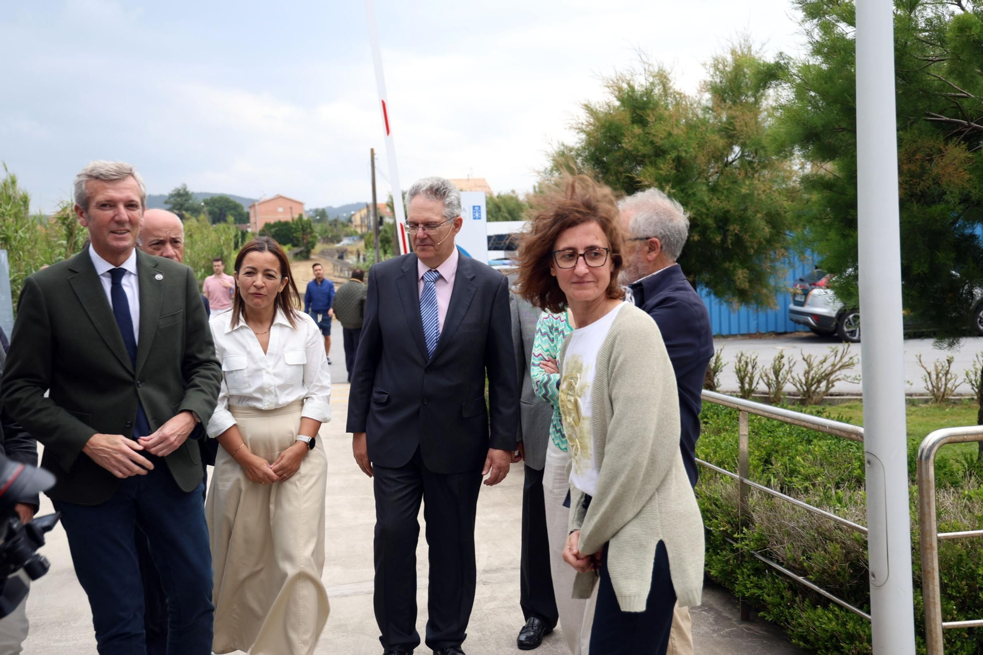 Asistentes a la conmemoración del 50 aniversario del CIMA, en Corón (Vilanova).