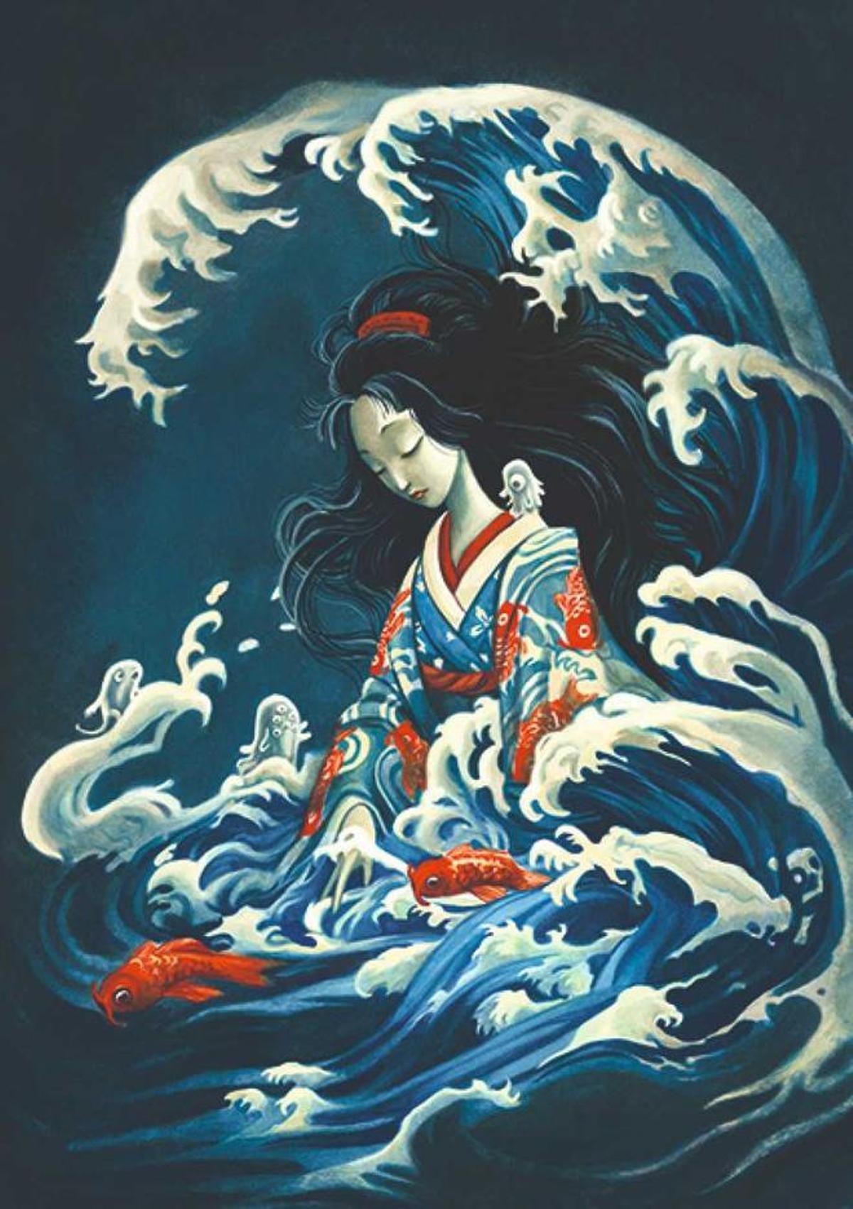 Ilustración de ‘Historias de mujeres samuráis’.