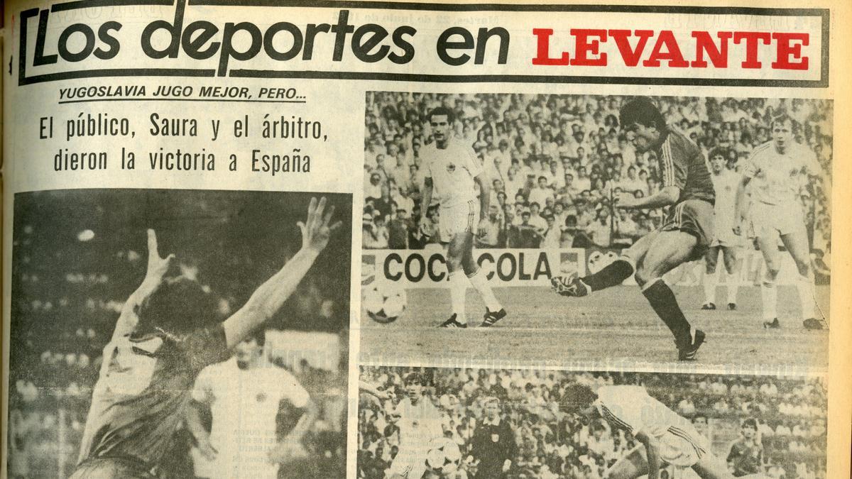 Recorte de Levante EMV el día del gol de Saura