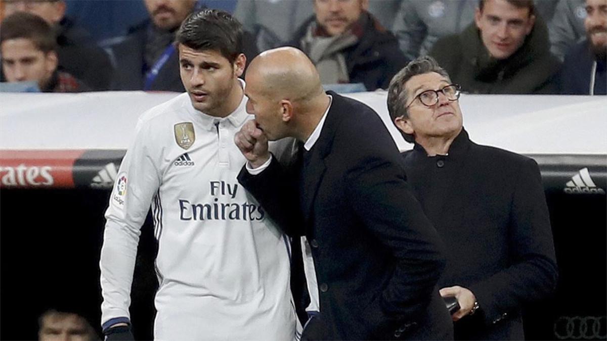 Morata, decepcionado con Zidane