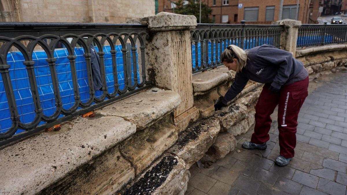 La Fuente de los Doce Chorros, en Teruel, presenta un deterioro importante.