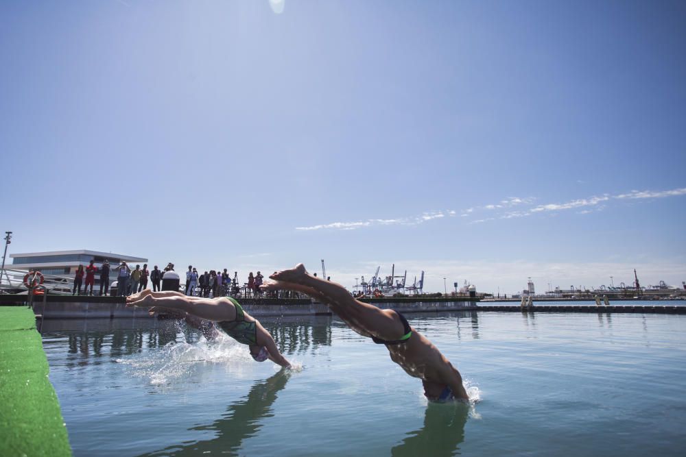 Nueva zona de baño en la Marina de València