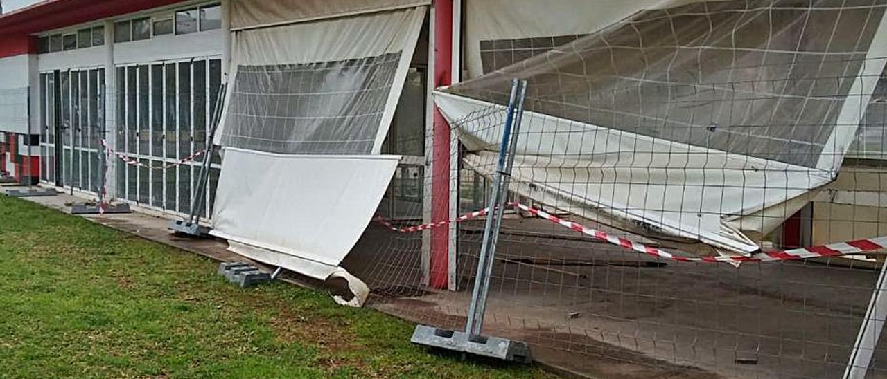 Estado del bar de La Pérgola.  | TORTAJADA