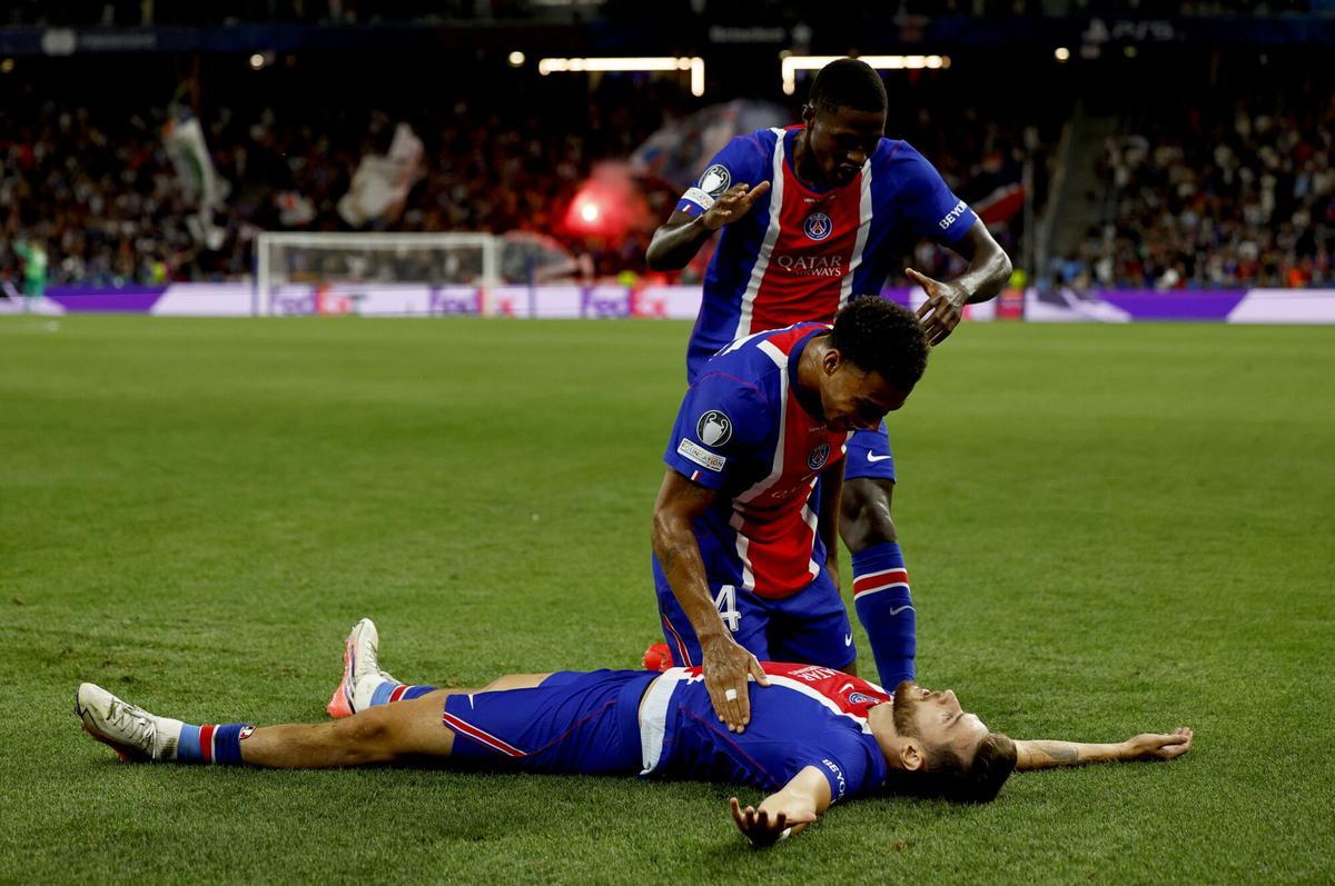 Las imágenes de la final de la Supercopa de Europa: PSG-Aston Villa.