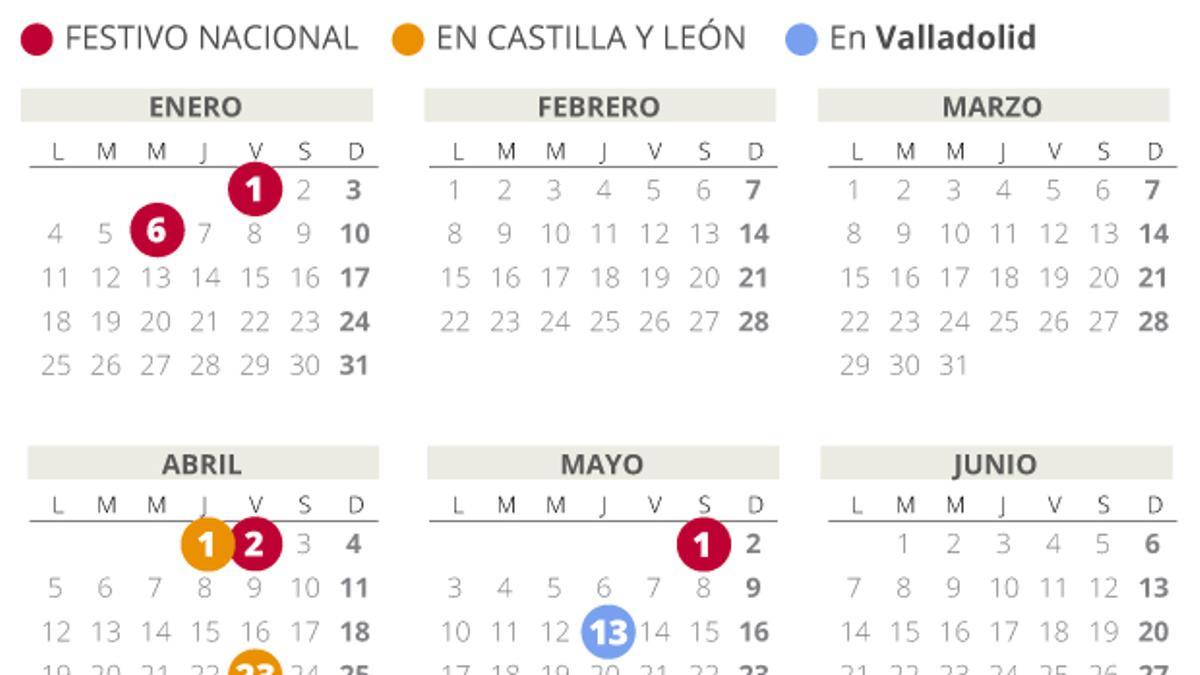 Calendario laboral Valladolid 2021