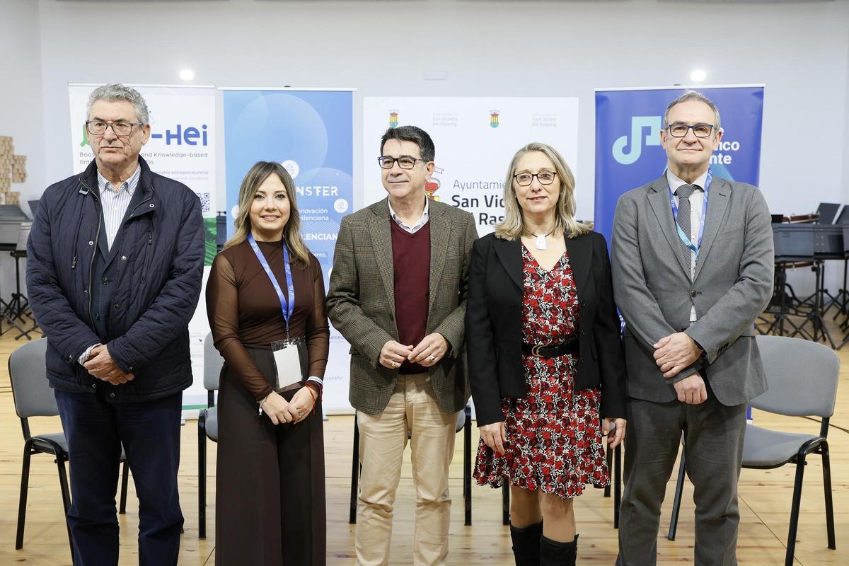 Representantes del Parque Científico de la Universidad de Alicante