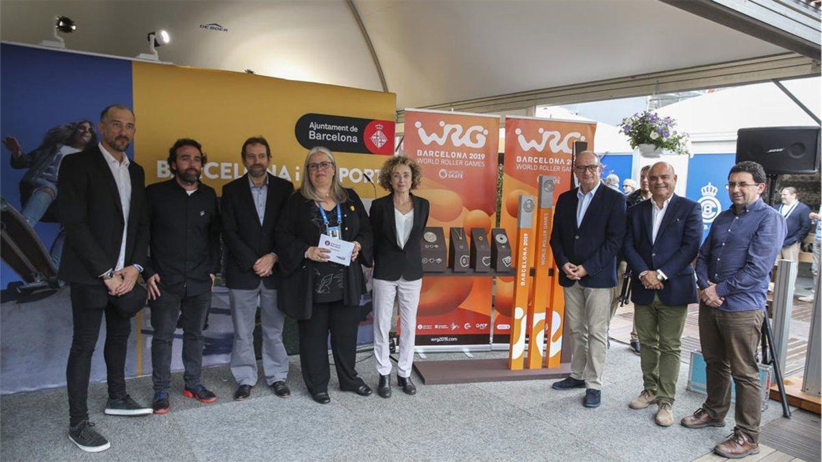 Presentación de las medallas de los World Roller Games