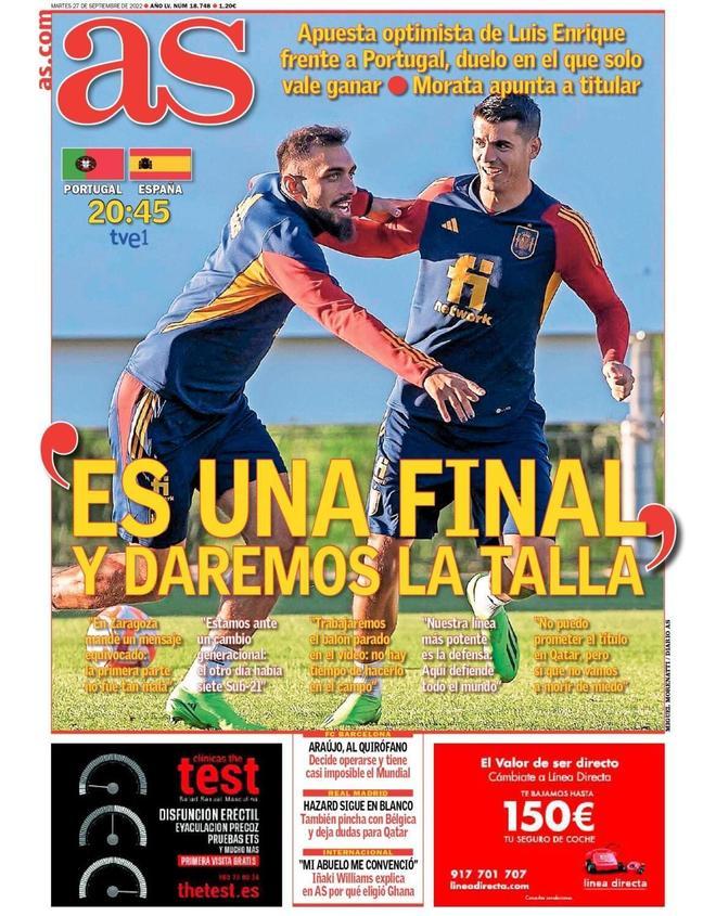 Las portadas de la prensa deportiva de hoy