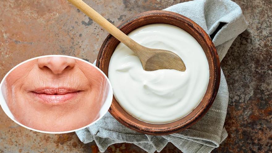 Elimina las horribles arrugas de alrededor de los labios con la magia del yogur