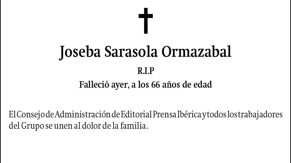 Joseba Sarasola Ormazabal