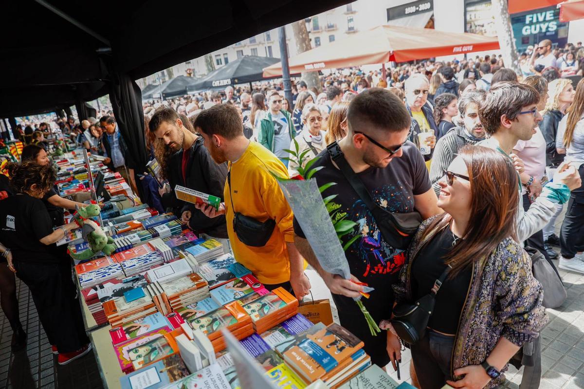 Sant Jordi de récord en Barcelona