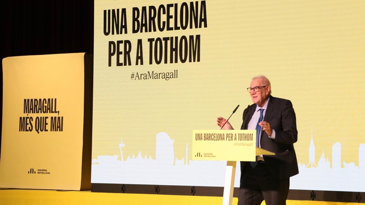 Acto de inicio de campaña de Ernest Maragall, candidato de ERC