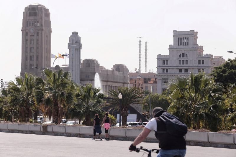 Calor y calima en Tenerife, 30 de enero de 2020