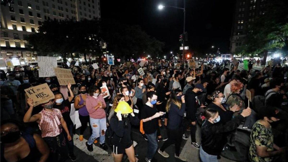 Protestas en Nueva York por la decisión judicial en el caso de Breonna Taylor