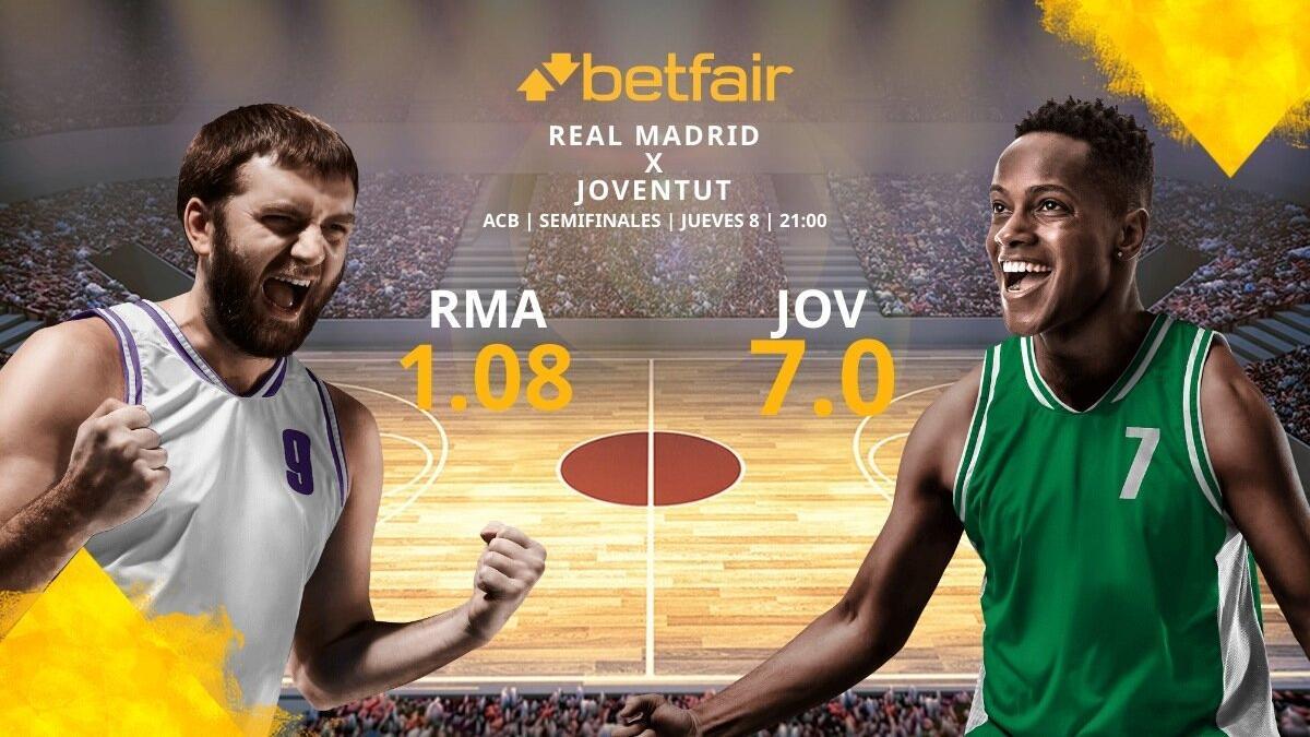 Real Madrid vs. Club Joventut Badalona: horario, TV, bajas, estadísticas y pronósticos del Partido 2