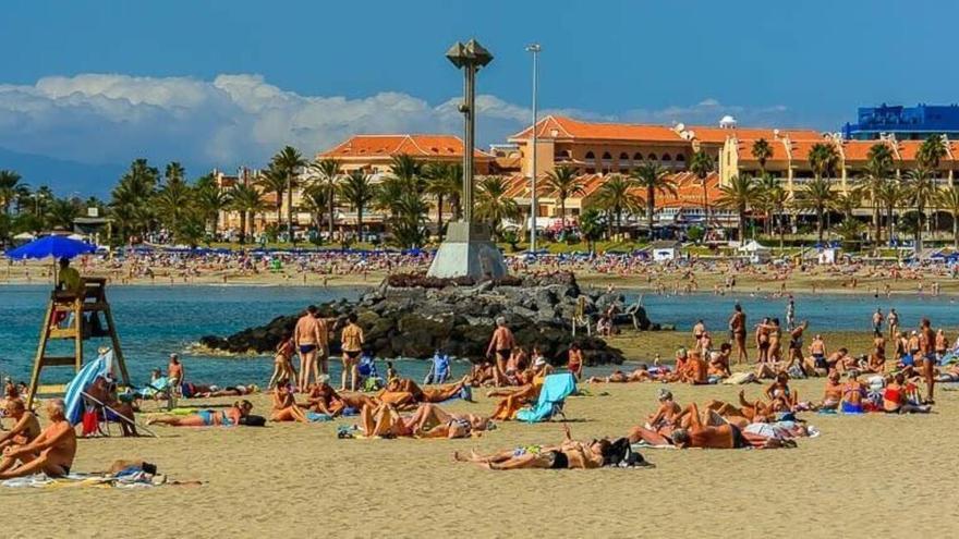 Playa de Las Vistas, en Arona.