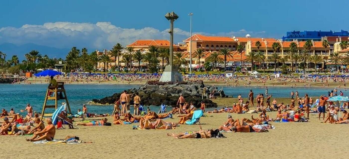 Playa de Las Vistas, en Arona.